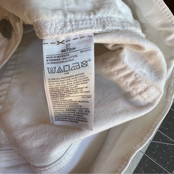 Gap white shorts denim size 27 - Picture 6 of 8